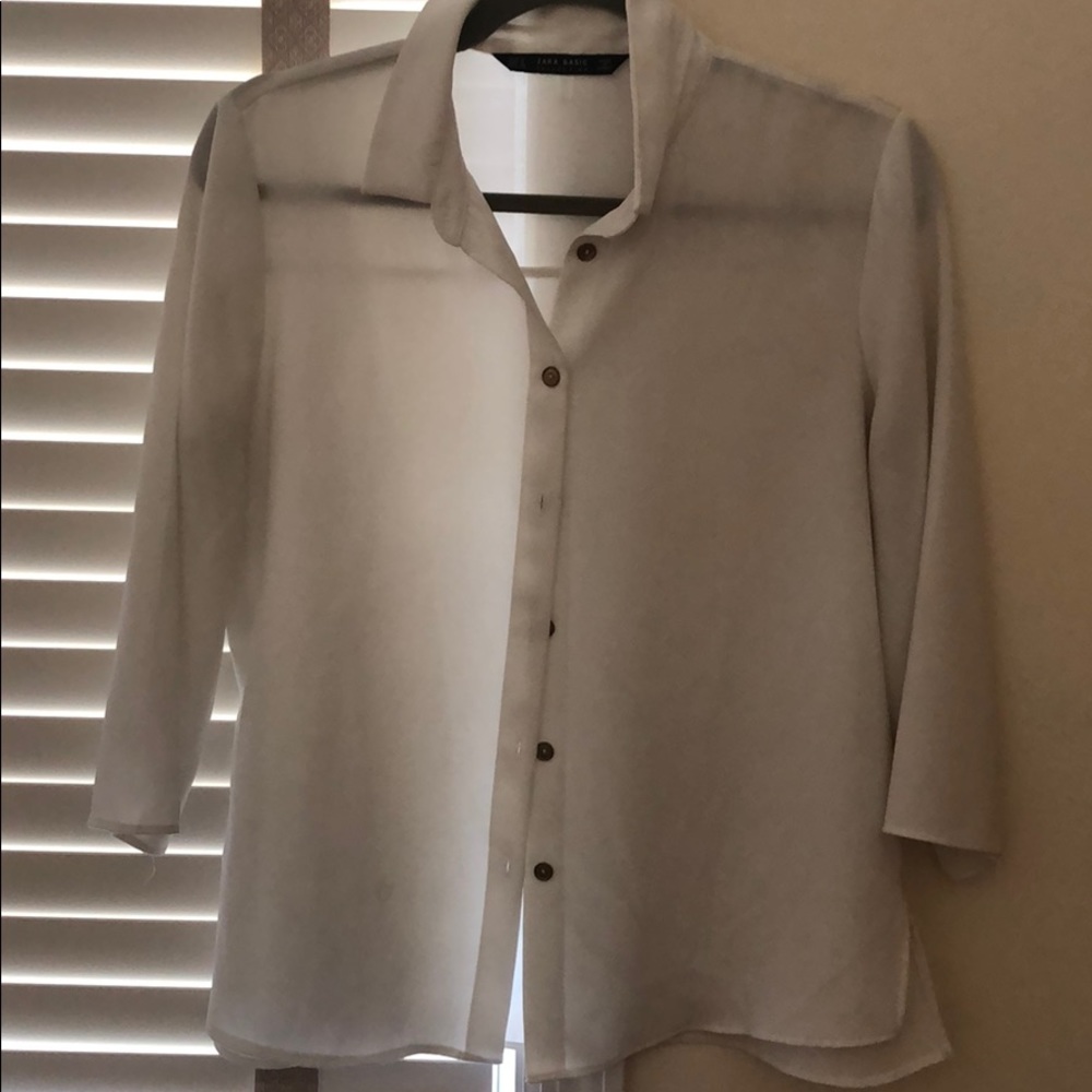 Zara Basic Collection White Top